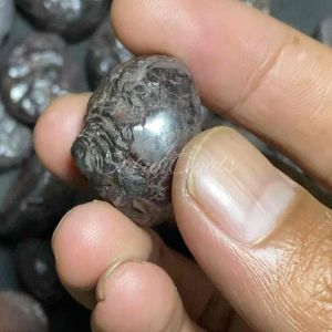 Bahan batu akik badar besi sakral / natural batu akik selonatah nempel magnet / hanya batu