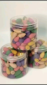 1 pax 100pcs hio dupa kerucut peluru buhur bukhur arus balik asap bawah backflow wangi jasmine lavender lyli import Wangi campur antara lain : Jasmine Lyly Lavender dll Isi = kurang lebih100 pcs Dupa Berat = kurang lebih 150gr