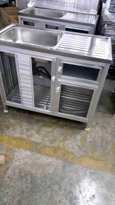 ตู้ครัวอลูมิเนียม / ทรงเตี้ย / 100 CM