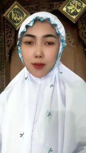 Mukena Terusan Dewasa Bordir Kain Katun Grade A Mukena Lajuran / Lajur