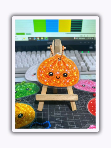 SQUISHY DESIGN LAMINATED KEYCHAIN
