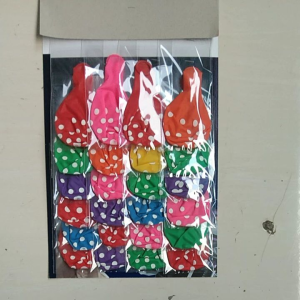Balon Karet Polkadot Layar Siap Jual isi 24 Pcs