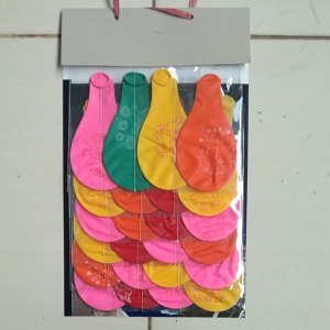 Balon Karet Besar Ukuran 8 Inch Isi 24 Biji / Mainan Balon Siap Jual