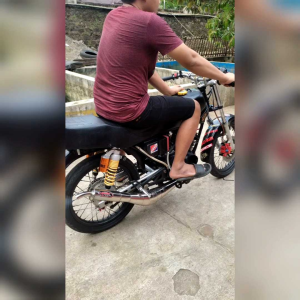 KNALPOT RX KING KOLONG SAMPING CHROME