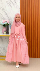 GAMIS PLAIN ANAK TERBARU 5-10 TAHUN CANTIK NYAMAN UNTUK SEGALA ACARA UNGU PINK DUSTY ROSE ZEPHYRA