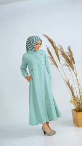 FEMME MIDI Dress By Nadheera luxury Gamis dress mini Tunik wanita fashion muslim rayon premium kekinian
