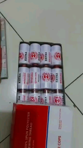 Paling MURAH Benang Jahit EXTRA Warna Putih 500 Yard (SATUAN)(1PCS)(1BIJI)