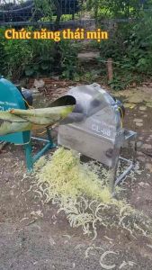 Máy thá¡ Chuối CỬA ĐỨNG INOX. thá¡ Siêu Mịn -  Cắt Chuối Nguyên Cây - Băm Cỏ Voi. Động Cơ 15kW Bao Dây Đồng 100%