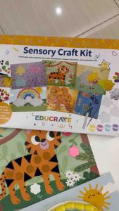 educratePH EducratePH Sensory Craft Kit for Kids | 6 Crafts in 1 Box | Paper Craft Art Set Ages 3
