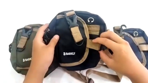 Tas Selempang Pria SlingBag Ready Slot EARPHONE AKZ 231 232 233 Army Hitam Navy Bag