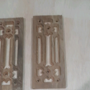 Kepingan ukiran Minimalis T untuk lubang angin ventilasi boven jalusi kayu jati Jepara UKURAN 10X25cm