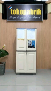 Olymplast Lemari Bahan Plastik 2 Pintu - Olymplast Lemari Plastik Anti Rayap Anti Air