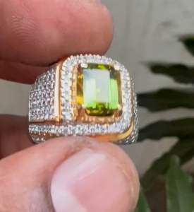 Natural Green Tourmaline Batu Green Turmaline Natural Tourmaline Dim 8.00x5.66x3.74mm