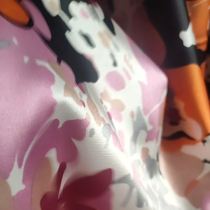 Elegant Floral Charmeuse Fabric: Soft & Luxurious Fabric Sold Per Yard