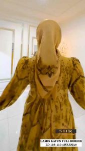 BISA COD NEW READYY MAXI DRESS PANDANGAN PERTAMA RAMPING KATUN BORDIR BY SHR