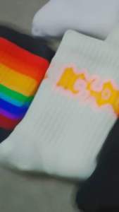 Kaos Kaki Anak Motif AC DC Panjang Oldschool Distro Skate 1-6 Tahun - Hosela Project