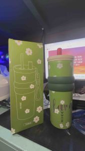 (FREE NAME) Hilee 710ml with Straw Vacuum-insulated Leak-proof Stainless Steel Drinking Water Bottle is Perfect for Daily Use Portable Tumbler.