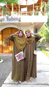 READY Gamis Abaya Jasmine Style 1 by Emka Hijab - bahan Queen arabian