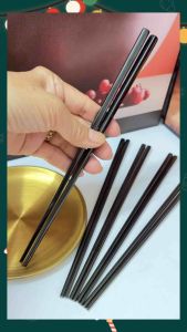 Đũa Inox 304 ĐEN Combo 1/3/5 Đôi ĐŨA Thế Hệ Mới Thép Không Rỉ An Toàn Lành Tính
