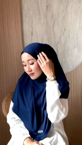 Rey.boutique - Hijab Instant Wanita Non Pet Jersey Premium Simple Elegan Cantik/ Kerudung Instant Wanita Murah Simple / Hijab Bergo Wanita