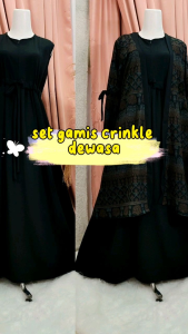 SET GAMIS CRINKLE INNER OUTER