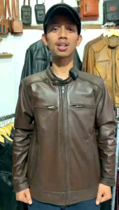 Jaket Kulit Pria Model Sulam New Jaket Kulit Garut Model Slimpit Anti Api Anti Air New Elagant Jaket Kulit Lambskin Casual - Lazada
