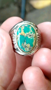 CINCIN BATU PIRUS PERSIA HIJAU BERKARAKTER NATURAL