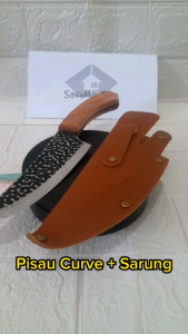 [COD] Pisau Daging Seset Kulit + Sarung Pisau Tulang Kelet Skinning Pisau Tajam Super Baja