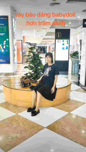 Váy Babydoll Đầm Suông In Hình Hai Cô Gái CLASS From Rộng Chất Cotton