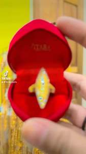 Cincin emas Bangkok cop 916 persis ori Gold Plated ring