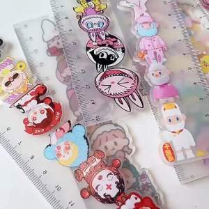 Thước Kẻ Nhân Vật Hoạt Hình Nhiều Mẫu Sarino gấᴜ Dâu Kirby Labubu Panda Pooh Đáng Yêu Hot Hit