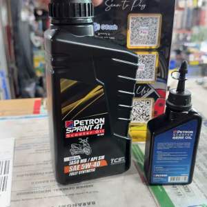 PETRON  SC 800 Sprint Scooter Oil 800ML with Free Gear Oil
