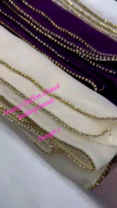 Shawl Chiffon Beads Diamond