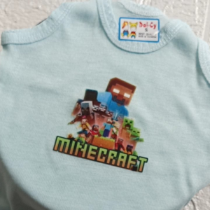 12 PCS KAOS DALAM ANAK MOTIF MINECRAFT UNTUK USIA 0 BLN - 8 TAHUN/SINGLET ANAK MOTIF KARAKTER/KAOS KUTANG ANAK