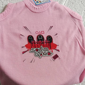 12 PCS KAOS DALAM ANAK MOTIF SQUID GAME UNTUK USIA 0 BLN -8 TAHUN/SINGLET ANAK MOTIF KARAKTER/KAOS KUTANG ANAK