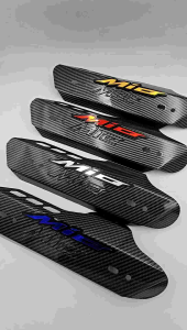 Cover Pelindung Knalpot Karbon Semua Motor Yamaha Mio Plus Emblem Akrilik Mio - Cover Knalpot Yamaha Mio