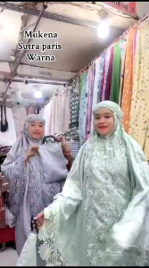 Bisa [COD] Mukena Sutra Paris Fremium Pull Renda Keliling Motif Kekinian Motif Ter Baru