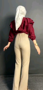 Celana cutbray knit wanita highwaist /Celana loose knit korean premium model bawah belah/ kulot loose pants haighwaist terbaru/ kulot korean style haigwaist