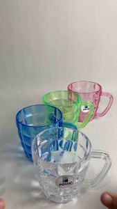 GL-110 (6 pcs / 1 lusin) - Cangkir Mika Bening Polin 425 ml Gelas Plastik Bening Gelas Cangkir Plastik Mika Bening