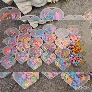 (FREE BOX LOVE) IKAT RAMBUT MIX JEPIT RAMBUT IMPORT / IKAT RAMBUT ANAK LUCU KOREAN STYLE / KARET RAMBUT ELASTIS / CUTE HAIRTIE & HAIRCLIP / SL7810