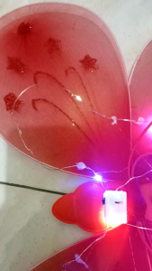 SAYAP PERI KUPU KUPU ANAK LED NYALA DAN TIDAK NYALA PLUS TONGKAT DAN BANDO/MAINAN ANAK SAYAP