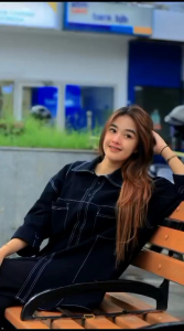 Atasan Wanita Oversize Denim Premium