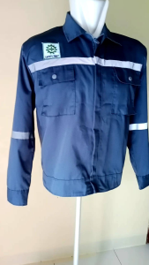 Baju Wearpack Pria Safety K3 Seragam Proyek Tambang Bengkel Las Atasan Lengan Panjang Bahan American Drill Grade A