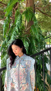 Setelan Tunik Wanita - One Set Tunik Merah - Setcel Wanita - Setelan Modern - Tunik Merah - Tunik Premium - Tunik Motif