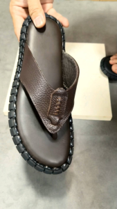 Dép nam xỏ ngón da bò dép kẹp da nam KN03 đế cao su đúc dẻo mềm mại ôm chân may thủ công cực bền