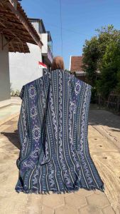 Kain tenun ikat blanket extra jumbo bed cover tenun etnik