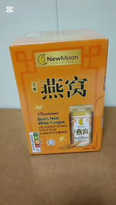 6 x 150g New Moon Birds Nest White Fungus with American Ginseng less sweet Halal-certified Expiry Nov 2028