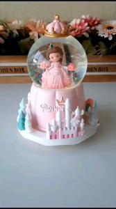 Snowball 3D Kotak Musik Bola Air Kaca Salju Snowglobe Hadiah Ultah