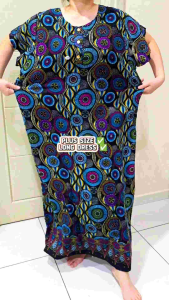 Aladdin (L/PD) Women Batik Long Dress Nightwear / Panjang Pajamas