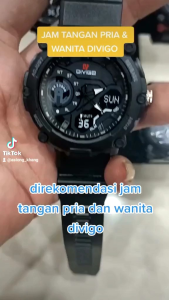 Jam Tangan Pria Divigo Analog Sport Strab Rubber Tahan Air D-27
